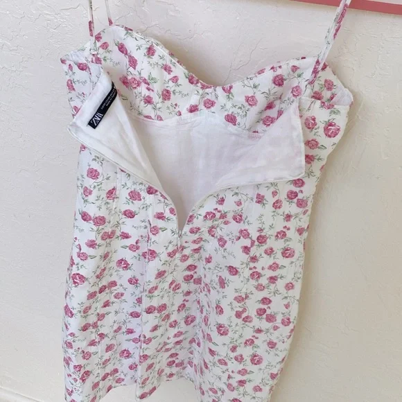 ZARA Floral Mini Dress - Picture 5 of 6